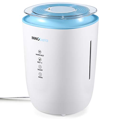 4,0L Luftbefeuchter Schlafzimmer Ultraschall mit Warmer Nebel & Filter, Leise Luftbefeuchter Aroma Humidifier Büro Wohnzimmer Automatische bis 50m²- WaterFall INNObeta