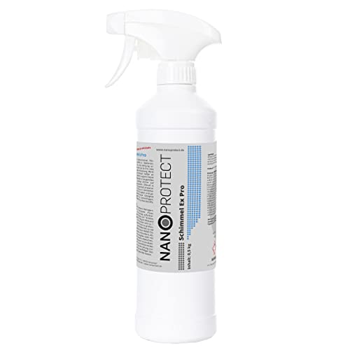 Nanoprotect Schimmel Ex Pro | 0,5 kg | Profi Schimmelspray mit Hafteffekt für Wand, Fuge und Fensterdichtung | Anti Schimmel zum vollständigen Entfernen von Bakterien