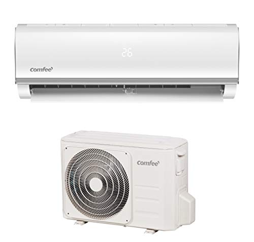 Comfee Split-Klimageräte MSAF5-12HRDN8-QE R32 SET, Leise Festinstallierte Split Klimaanlage für Räume bis ca. 103 m³(41 ㎡), 11000 BTU, 3,2 kW, Luftkühlung/luftheizung/Luftentfeuchter, EEK A+/A++