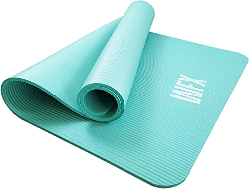 #DoYourFitness x World Fitness | Fitnessmatte 'Sharma' | 183x61x0,8cm | Phthalatfrei & rutschfest | Gymnastikmatte ideal für Yoga, Pilates, Fitness, Outdoor im Studio & zu Hause | Türkis