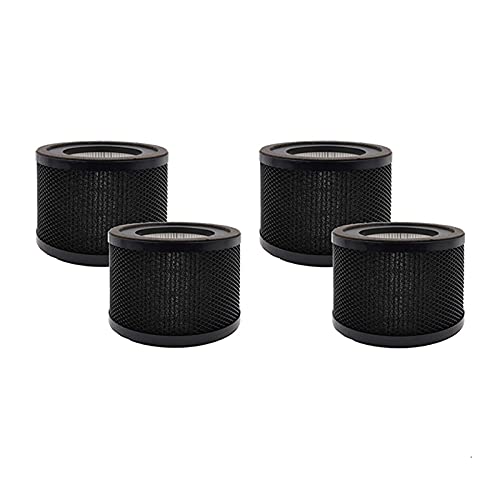 JUSTPENGHUI 4pack Ersatz 3-in-1 Hepa Luftfilter Kompatibel for Taotronics fit for TT-AP001 / Passt for Vava va-ee014 Luftreiniger, schwarz Luft-Reinigungs-Teile (Color : Black)