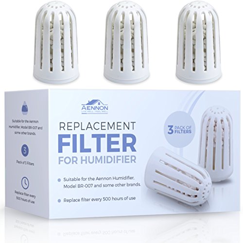 Aennon Luftbefeuchter Filter (3er-Pack) - Ersatzfilter, Entkalker, Wasserfilter – Ultraschall befeuchter zubehör für reinere Luft - Ultrasonic Cool Mist Humidifier