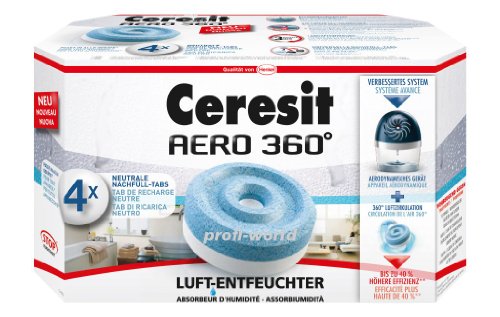 Ceresit AERO 360 Luftentfeuchter Nachfülltabs, 4 x 450g