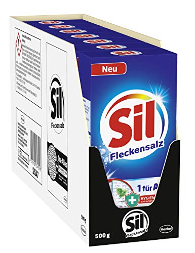 Sil 1 für Alles Fleckensalz, Fleckenentferner, hygienisch rein auch im kalten Wasser, 7er Pack (7 x 500 g)